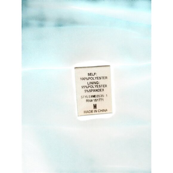 LELIS Collection-Shoulder Teal Mini Dress Size m With Bell Sleeves & Ruffle Deta - Picture 7 of 10